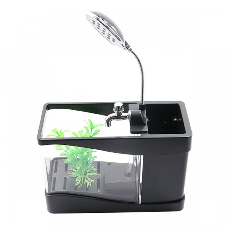 Lileng-918 Home Aquarium Ultra Quiet Lightweight LED USB Mini Aquarium ...