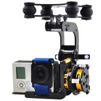 Gopro 3 Carbon Fiber 2 Axis FPV Brushless Camera Gimbal Mount PTZ(Debug Free) for FPV Photography