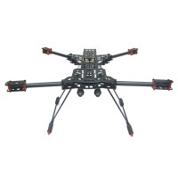ATG X4 650mm Alien Carbon Fiber Quadcopter Frame Kit with12mm Gimbal Mounting Tube Suit ZeroUAV