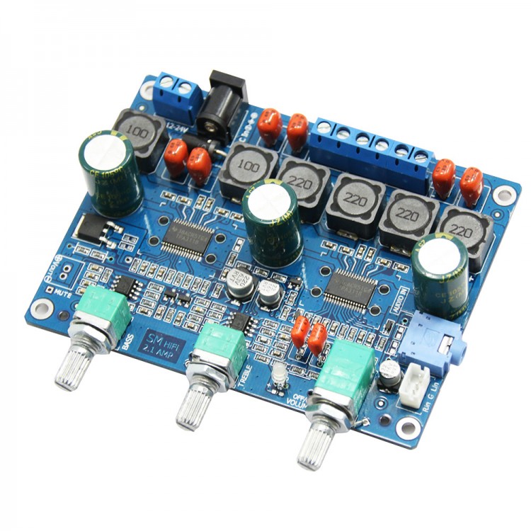 TPA3118 3 Channel 2.1 Digital Amplifier Board 12v Subwoofer Better than ...