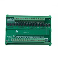 16Channel Simens PLC Output Amplifier Board Photoelectric Isolation Electromagnetic Valve Actuation Module w/ Rail Bracket