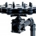 DSLR Carbon Fiber Aerial 3 Axis Brushless Camera Gimbal + 3pcs Motor Run Movie 
