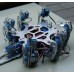 Aluminium Hexapod Robotics Spider Six 6DOF Biped Robot Frame Kit with Clamper Gripper