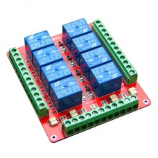 KLR 8 Channel Relay Module Isolated/Bidirection Optocoupler High / Low Trigger / Dual Terminals Dual PCB 5/12/24V Power