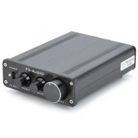 FeiXiang FX-502E 2 x 68W 2 Channel Digital Amplifier LM1036 Tone TDA7498L Amp- Black