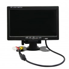 Pillow 7003-3 7 Inch Dual AV TFT LCD Color Monitor w/ Infrared Receiver 