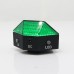 Green Cycling Bike Bicycle Diamond 8 LED Tail Light Rear 2 Laser Lamp Waterproof