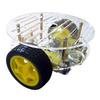 RT-4 Smart Car Chassis Robot Tracking Obstacle Avoidance Code Disc Strong Magnetic Motor (RT-4 Smart Car+L298 Driver Module)