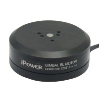 Brushless Gimbal Motor GBM5108 120T 24N22P Black for Cameras FPV Aerial Photography Ipower