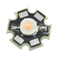 3W High Power Pink LED Light Emitter 700mA with 20mm Star Heatsink