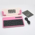 S600 Universal Wireless Bluetooth Stand Shelf Plug-in Keyboard Magnetic Leather Smart Cover Case for Tablets 7" 8" inch TX5A03 Pink