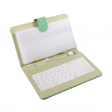 7inch 8inch 9inch 9.7inch Ipad Keyboard Leather Cover for All Pads Green