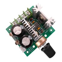 12V-40V 10A DC Motor Pump Speed Controller Regulator PWM Non-Polar w/ Switch High Efficiency