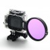 NPB-02 GoPro Hero 3+ Filter Adapter Ring Aluminum CNC  for Gopro Camera Black Frame 58mm