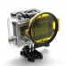 NPB-02 GoPro Hero 3+ Filter Adapter Ring Aluminum CNC  for Gopro Camera Yellow Frame 58mm