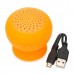 Suction Cup Mount Mini Bluetooth 3.0 Speaker Orange