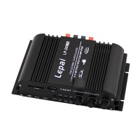 Lepy LP-269TS 4 CH 12V USB SD MMC Card Player Hi-Fi MP3 FM Stereo Audio Car Amplifer w/ Power Supply