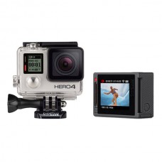 Gopro Hero 4 Camera Silver Professional Version for Extreme Sport w/ LCD Touch Screen & 64G Card