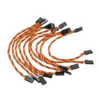 10PCS 26# 26AWG 60 Cores Flight Control Connection Cable Male to Male Servo Cable JR Flat Cable 15cm