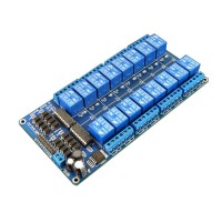 12V 16 Channel Relay Module Shield with LM2576 for Arduino ARM PIC AVR DSP