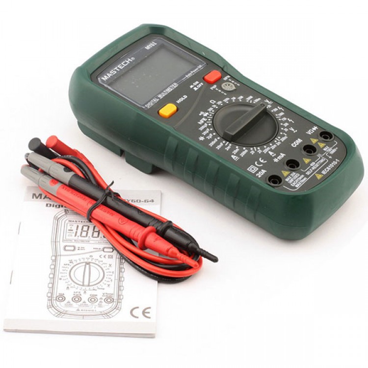 MASTECH MY61 Digital Multimeter AC/DC Voltage Current Capacitance ...