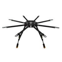 FC X8-1050 8-Axis Auto Folding FPV Octocopter Carbon Fiber Multi-rotor Frame Kit w/ Landing Gear