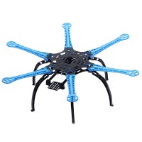 S550 Hexacopter FPV Multi-copter Frame Kit Blue Arm DJI F550 Upgrade 