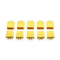 5 Pair XT60 Male Female Bullet Connectors Plugs For RC LiPo Battery Multicopter