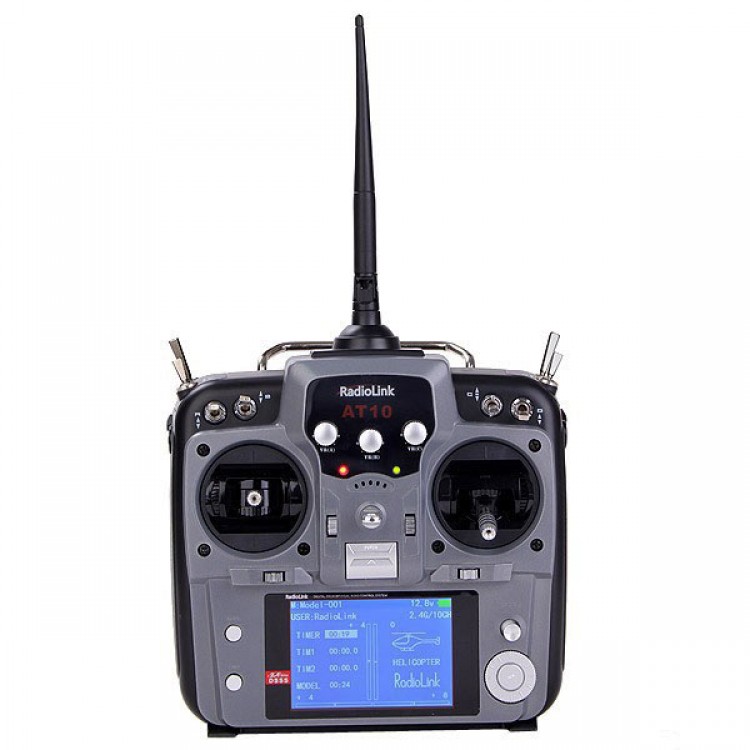 RadioLink AT10 2.4GHz 10CH Remote Control System 10 Channel Transmitter ...