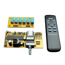 LTMV02 Dual Channel Remote Control Volume Kits ALPS Motor Potentiometer for Amplifier DIY