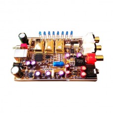 XMOS U8 Chip 384K PCM5102 USB External Soundbox w/ Headphone Amp DSD Gold Plated Crystal Oscillator Assembled Board