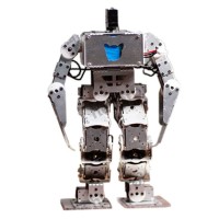 18 DOF Metal Biped Humanoid Robot Frame Kits 23cm w/ Bluetooth Module & Handle 