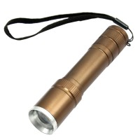006T6 2017 T6 Brown Zoom Mini Flashlight Flashlight Torch Use Battery for Hiking Camping Outdoor Sports 