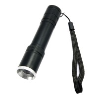006T6 2017 T6 Black Zoom Mini Flashlight Flashlight Torch Use Battery for Hiking Camping Outdoor Sports 