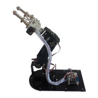 4DOF Mechanical Arm Metal Structure Holder Kits w/ Metal Servo Horn & 1501MG Servos for Robot Teaching Platform