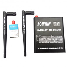 Aomway 5.8G 32CH MINI600mw Wireless Transmitter TX Telemetry & 32CH DVR Receiver RX for Multicopter FPV Photography