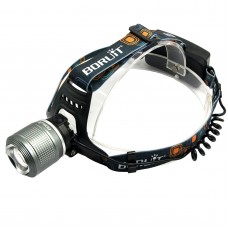2800 T6 Boruit Titanium Color High Power Headlamp Focus Adjustable for Hiking Fishing Outdoor Sports