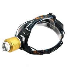 2800 T6 Boruit Golden Color High Power Headlamp Focus Adjustable for Hiking Fishing Outdoor Sports