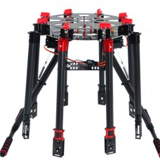 S1200 Carbon Fiber Folding Octacopter Frame Kits w/ DJI Landing Gear for FPV Photography
