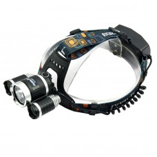 RJ5000 New 3600 Lumens 3 x T6 Head Lamp High Power LED Headlamp Torch Bike Riding Lamp For Camping Hunting