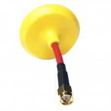 MOY 5.8G FPV Ominidirectional Mushroom Antenna for Tx/RX SMA Yellow Straight Type Inner Hole for Multicopter