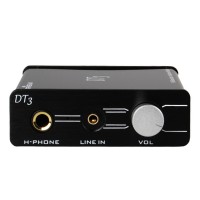Trasam DT3 High Performance Hifi Independent External USB (96KHz/24Bit) Sound Card Earphone Amplifier Digital Audio Decoder 150mW Black
