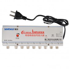 SB-1020K8 8 Way CATV Signal Amplifier Cable TV Signal Amplifier Splitter Booster CATV 20DB