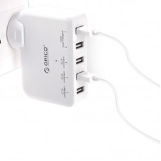 ORICO DCAP-5U 40W 5 Port Smart USB Wall Charger with 2x5V2.4A Super Charger and 3x5V1A for Phone Tablet PC