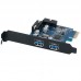 ORICO PVU3-2O2I Super Speed 5.0Gbps 2 Ports USB 3.0 PCI-E PCI Express Expansion Card for PC with VLI Chipset