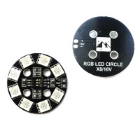 Matek RGB LED Round Circle Board 7-Colors X8 16V for FPV RC Multicopter