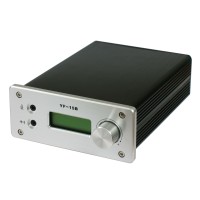  FM 15W Transmitter Digital PLL LCD Stereo Broadcast Car Radio Station YF-15B with PC Software Control