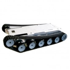 ROT-6 Unassembled Tank Chassis Tracked Vehicle Chassis w/Stainless Steel Wheel for Car Robot Tanks DIY