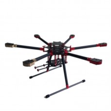 L900 Folding Umbrella 3k Carbon Hexacopter Frame for Multicopter Aerial UAV FPV