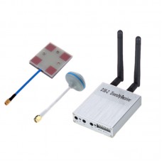 5.8G Wireless Audio Video A/V Receiver Rx D58-2 with 14dBi Flat Antenna + Mushroom Antenna for FPV